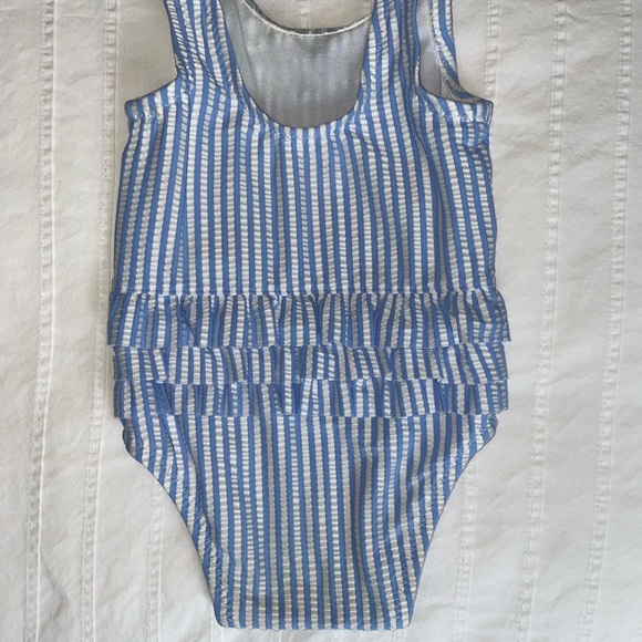 Old Navy baby girl seersucker swimsuit 3-6M - Picture 3 of 5